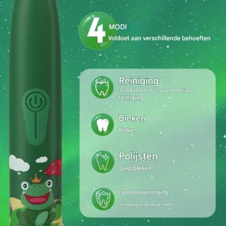 Ynkkvre Elektrische Kinderzahnbürste 1 stuk groente