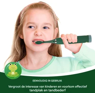 Ynkkvre Elektrische Kinderzahnbürste 1 stuk groente