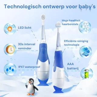Youha Elektrische Tandenborstel Baby & Kind Donkerblauw