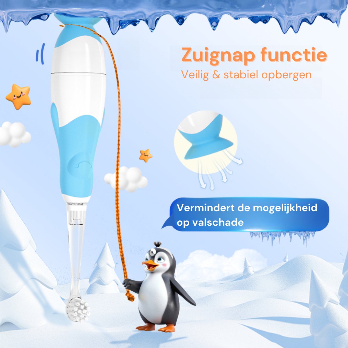 Youha Elektrische Tandenborstel Baby & Kind Lichtblauw