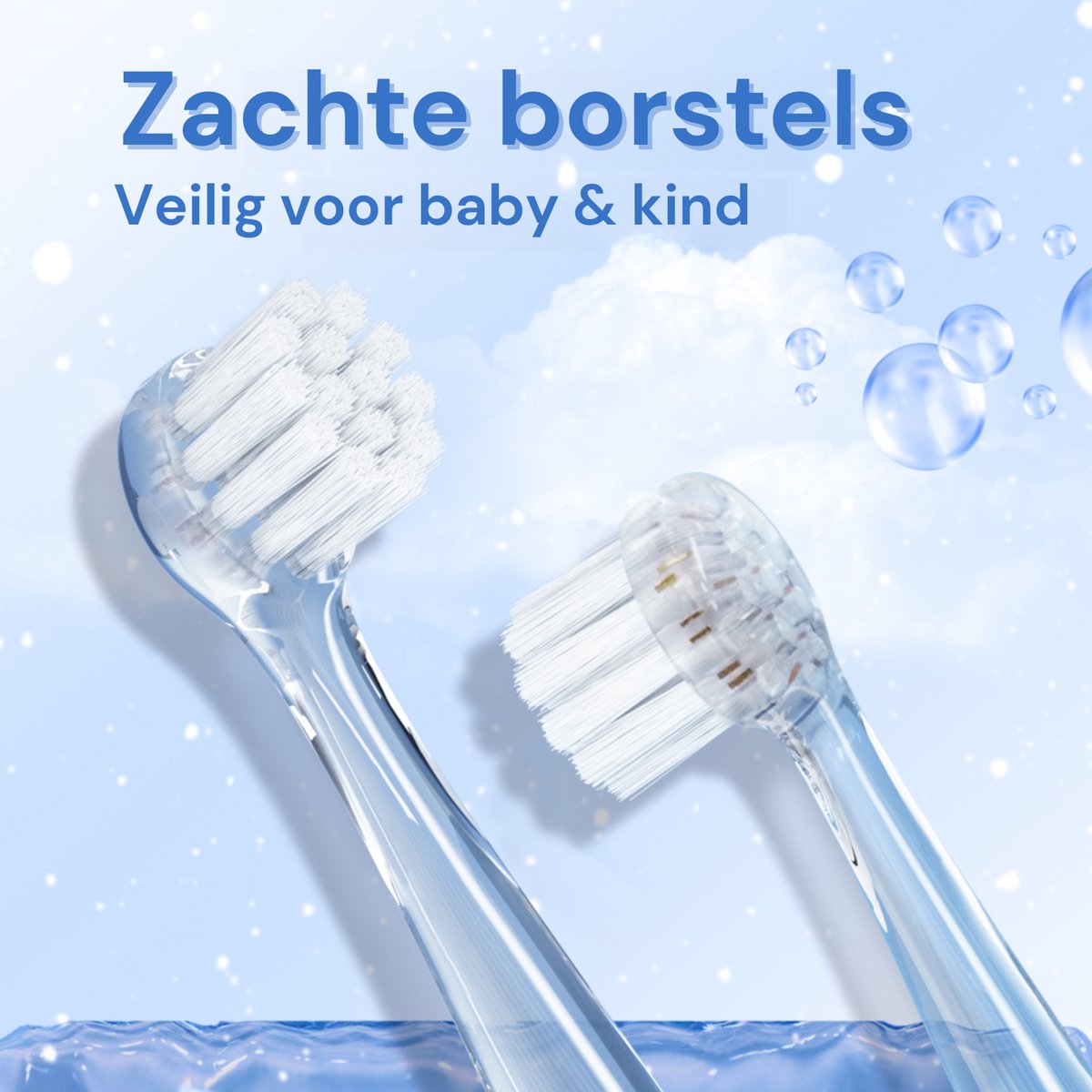 Youha Elektrische Tandenborstel Baby & Kind Lichtblauw