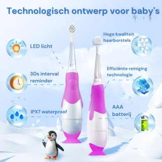 Youha Elektrische Tandenborstel Baby & Kind Paars