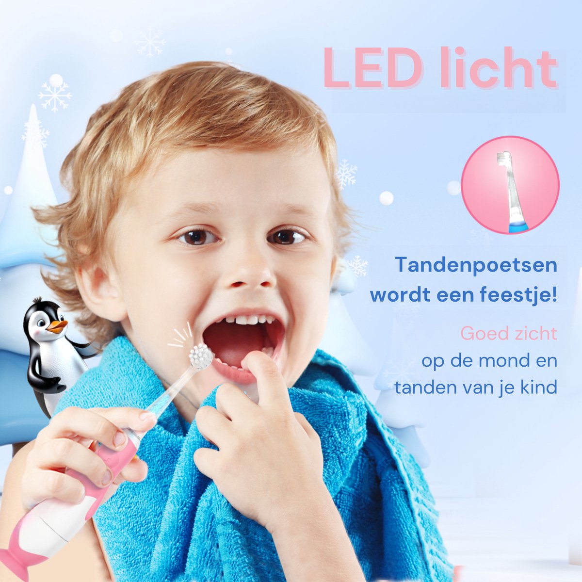 Youha Elektrische Tandenborstel Baby & Kind Roze