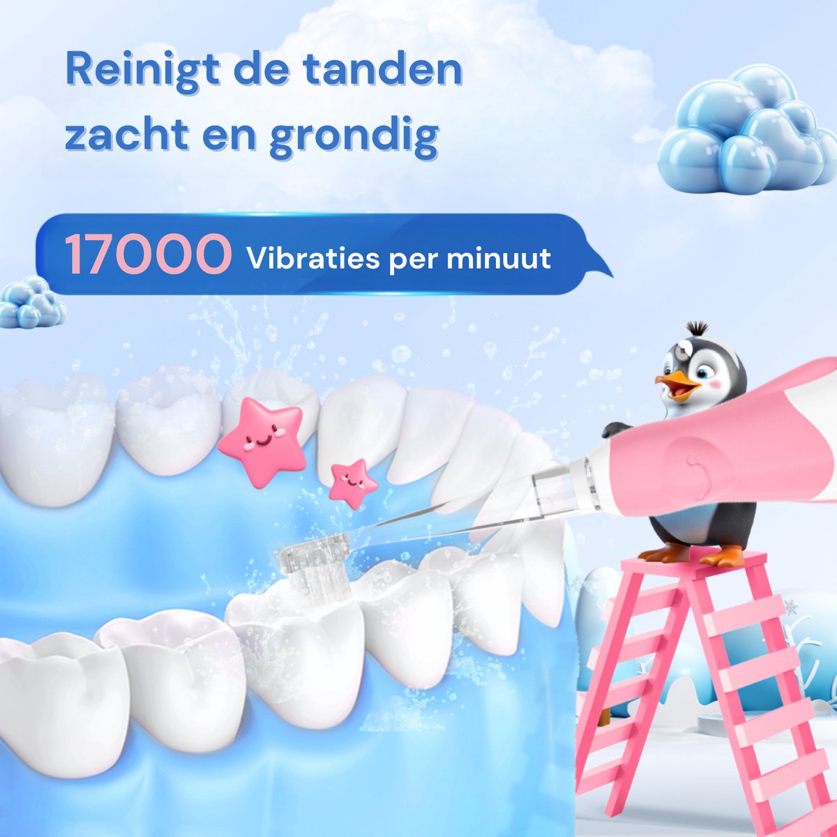 Youha Elektrische Tandenborstel Baby & Kind Roze