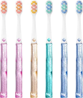 Zachte tandenborstels 6 stuks multicolor