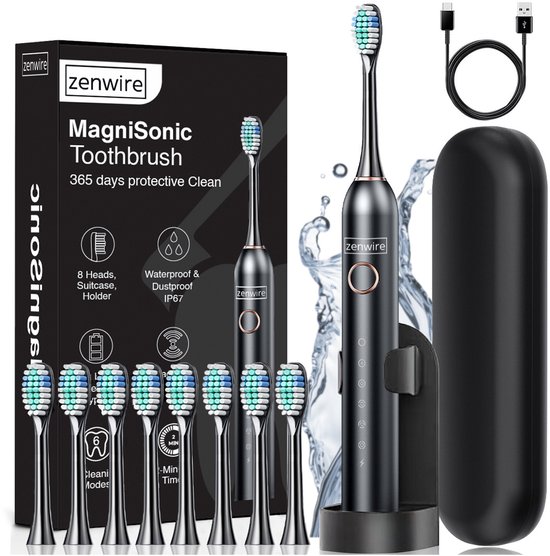 Sterke sonische reiniging met magnetische precisie