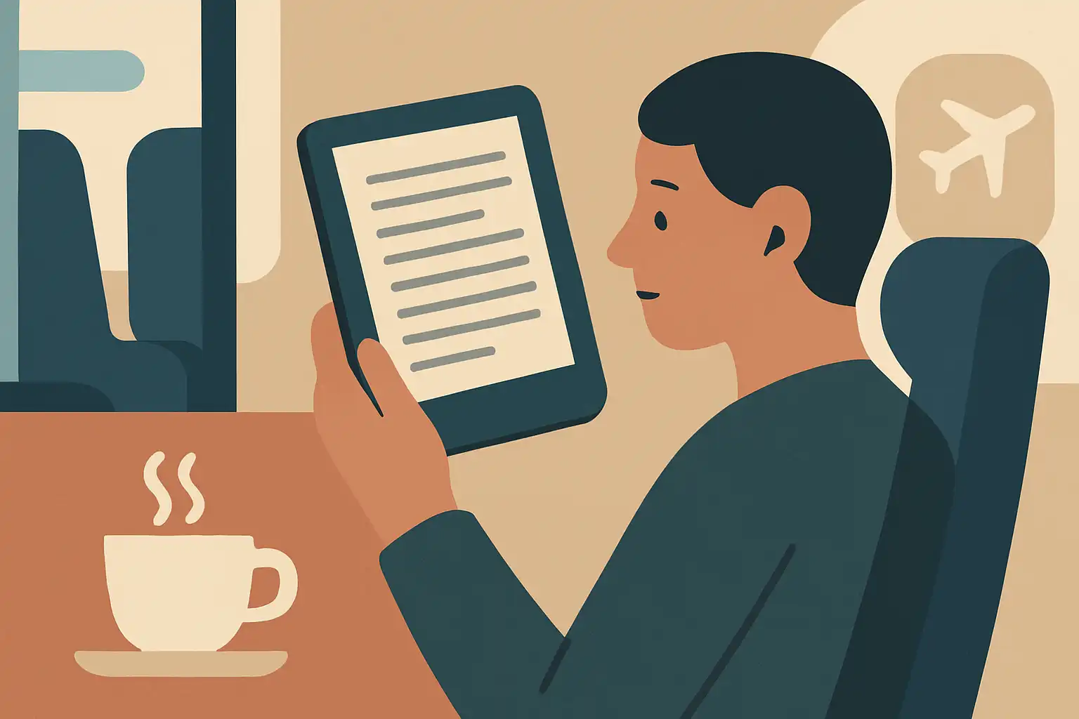 E-reader etiquette: zo lees je onopvallend en respectvol in ov, café en vliegtuig