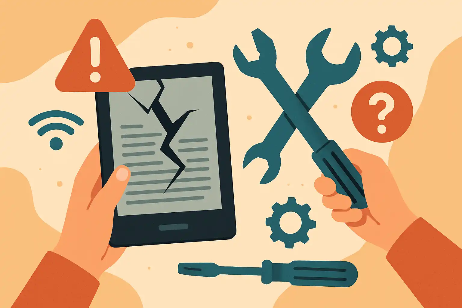 E-reader kapot? zo repareer je veelvoorkomende problemen veilig zelf