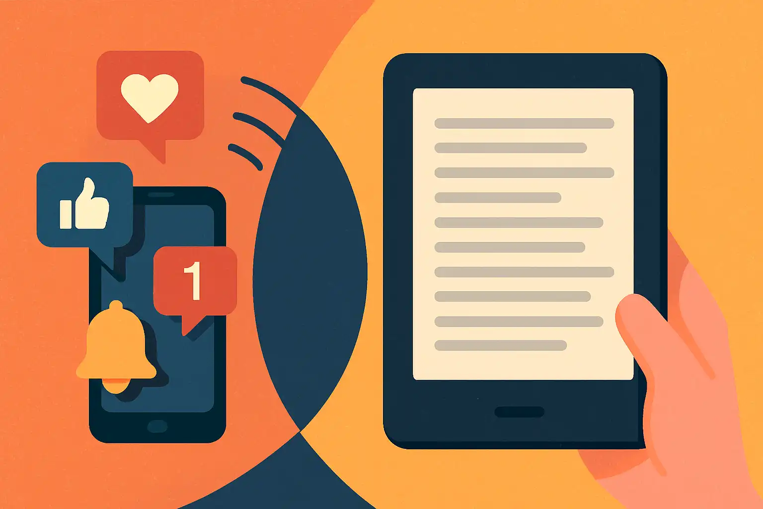 Laat je schermverslaving los: zo helpt je e-reader je weer ongestoord te concentreren