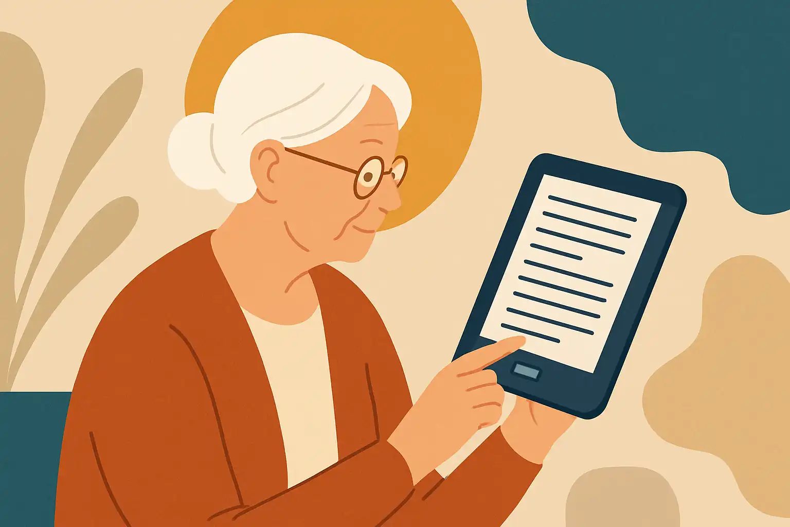 Ouderen en e-readers: praktische aanpassingen om lezen weer makkelijk te maken