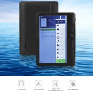 E-Reader - 7 inch Kleurenscherm - 16GB - Luisterboeken - E-Reader reader - Zwart