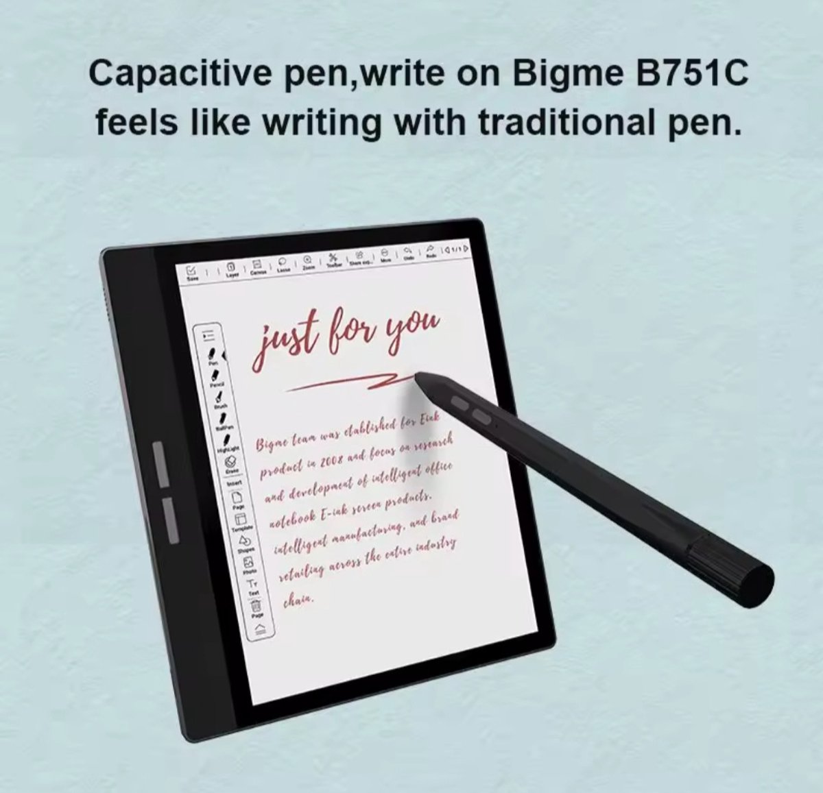 Bigme® 7 Inch Android E-reader 64 GB Zwart