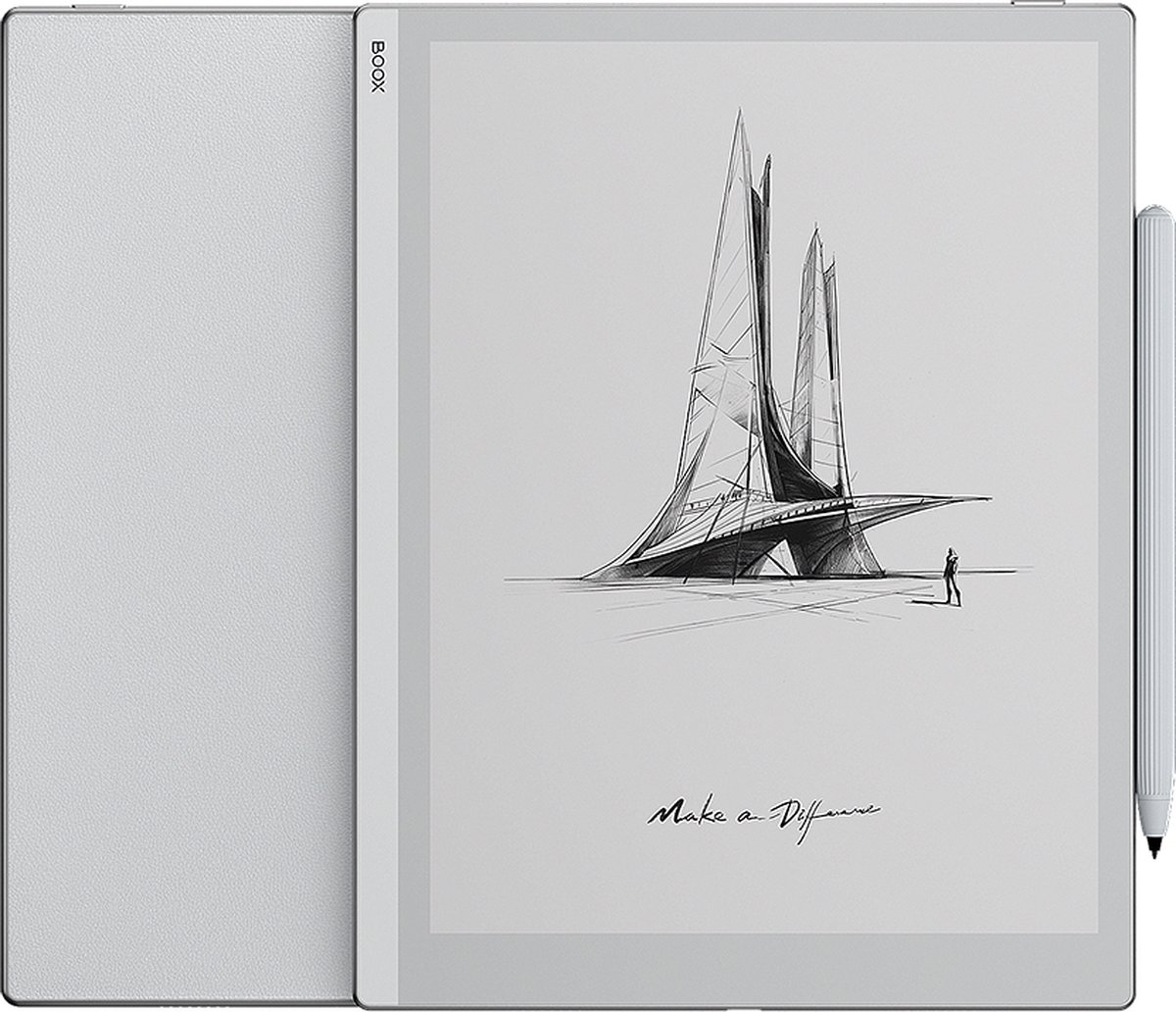 De BOOX Go 10.3 E-ink e-reader met stylus pen in één oogopslag