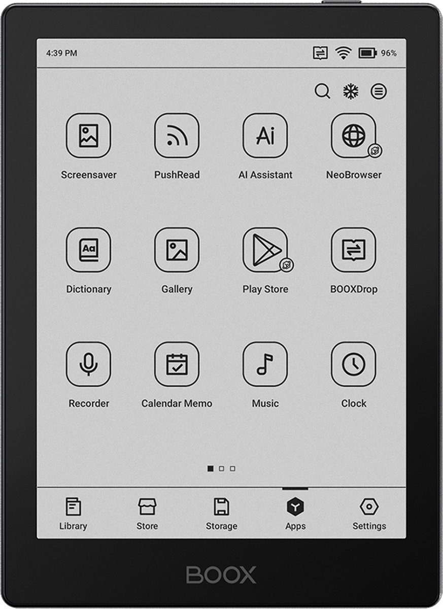 Boox Go 6 e-reader zwart