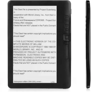 Draagbare 7-inch e-reader met kleurenscherm