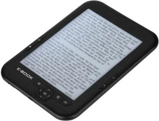 E-booklezer, draagbaar, waterdicht, ultradun (zwart, 8 GB)