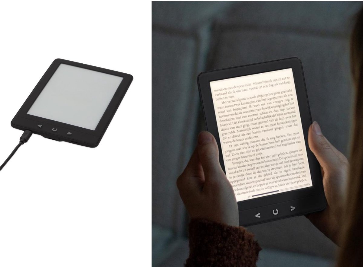 Wat vinden we goed aan de Fameilleur e-reader 6 inch zwart 4GB uitbreidbaar