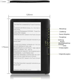 Wat vinden we goed aan de Gloovon E-reader 7-inch 16GB Zwart