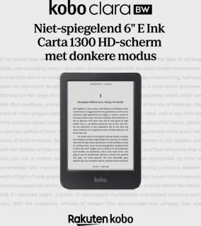 Kobo Clara BW E-reader 6 inch 16GB Zwart