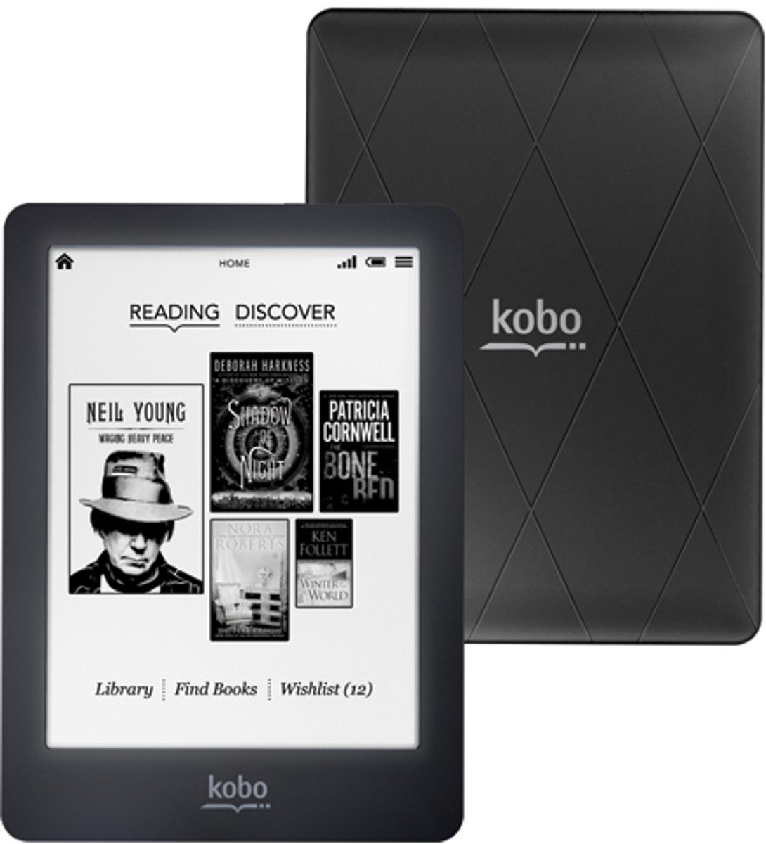 De Kobo Glo e-reader Zwart in één oogopslag