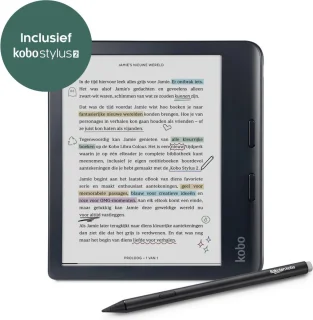 Kobo Libra Colour E-reader + Kobo Stylus 2 Zwart