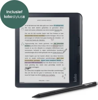 Kobo Libra Colour E-reader + Kobo Stylus 2 Zwart