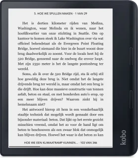 Kobo Sage E-Reader 8" 32GB Zwart