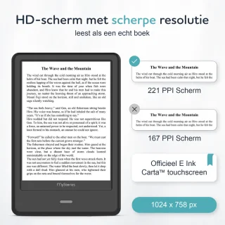 MyStories Core+ 6" E-reader Zwart 4GB
