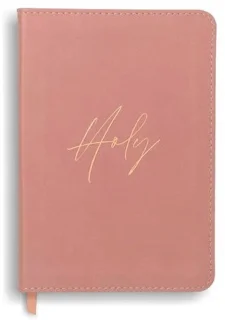 New Living Translation (NLT) Compact Bible — Leatherlike, Holy Dusty Pink
