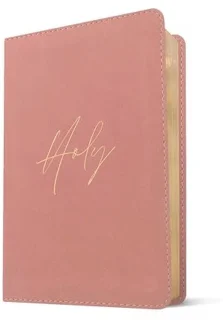 New Living Translation (NLT) Compact Bible — Leatherlike, Holy Dusty Pink
