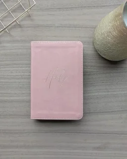 New Living Translation (NLT) Compact Bible — Leatherlike, Holy Dusty Pink