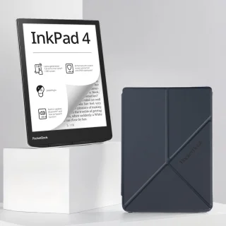 De PocketBook InkPad 4 + Origami Zwarte Shell Cover - Bundel in één oogopslag