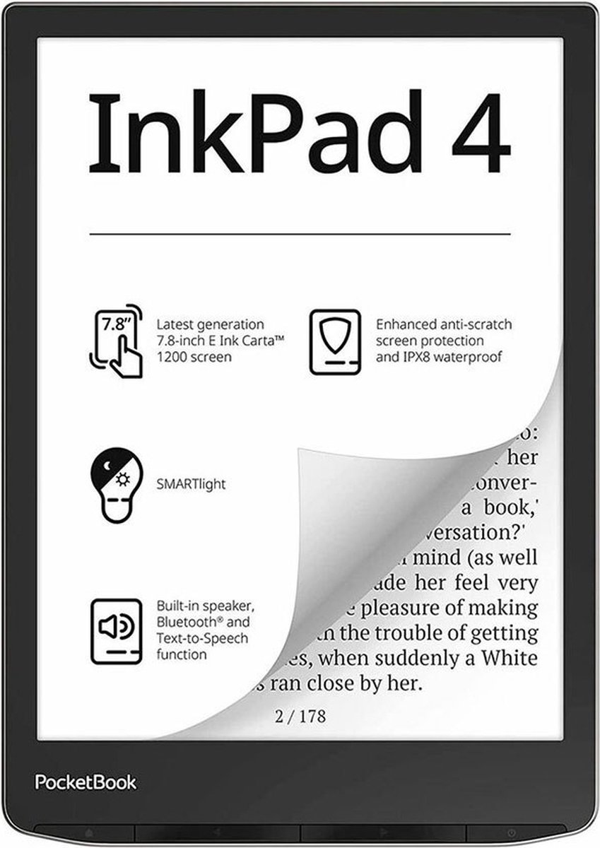 PocketBook Inkpad 4 Stardust Silver 7,8 inch