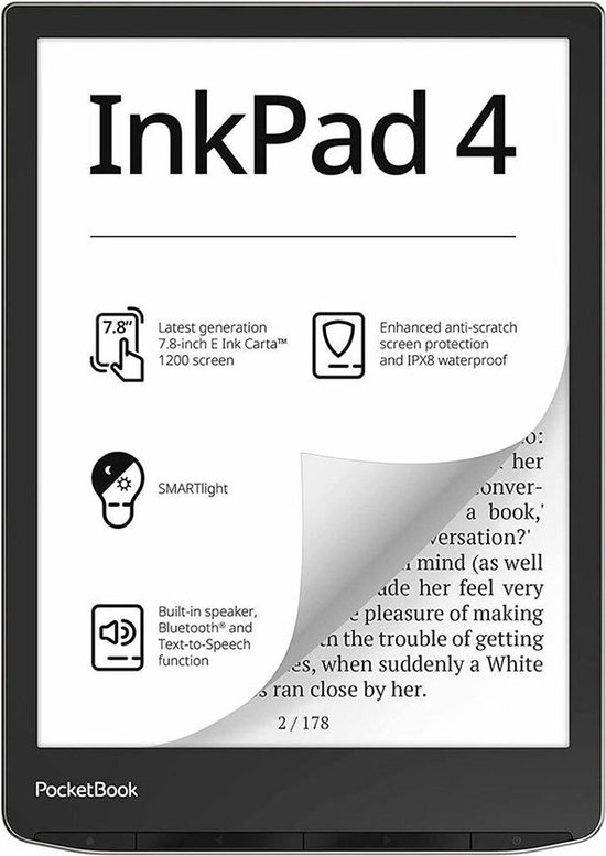 PocketBook Inkpad 4 Stardust Silver 7,8 inch