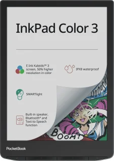 PocketBook InkPad Color 3 e-reader + Flip Cover Sea Green