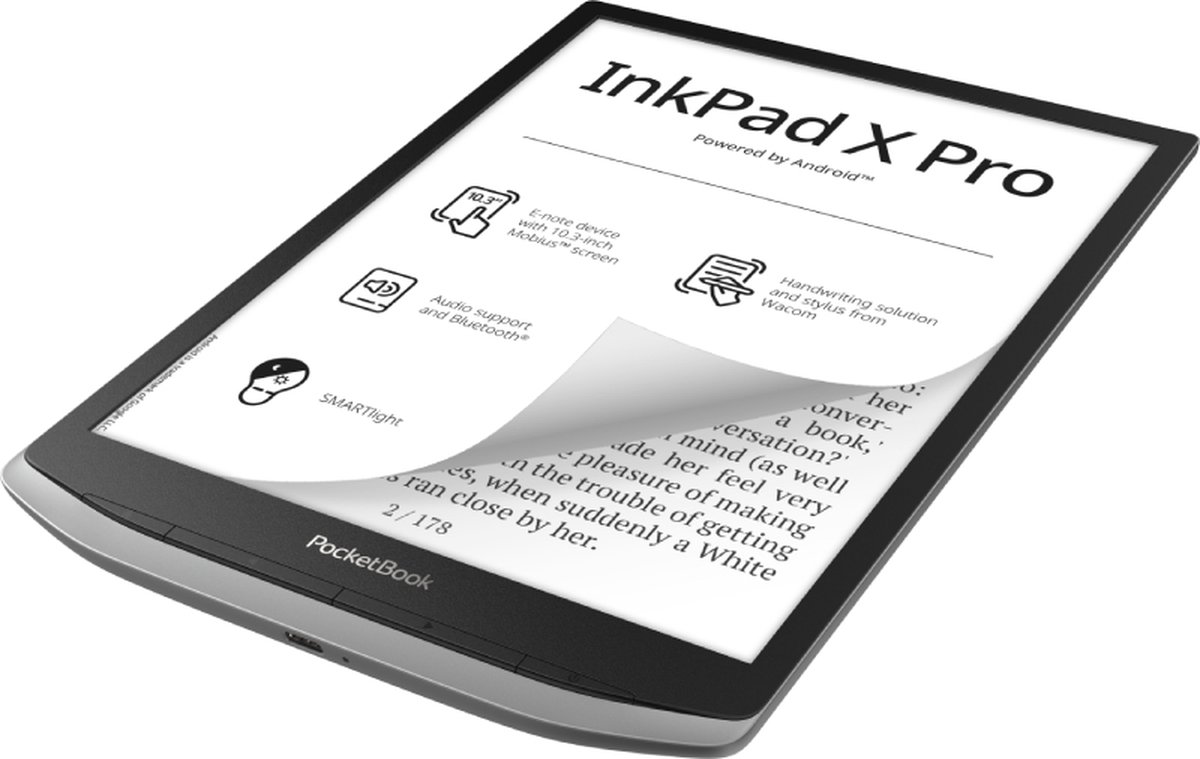 Wat vinden we goed aan de PocketBook InkPad X Pro eReader Mist Grey