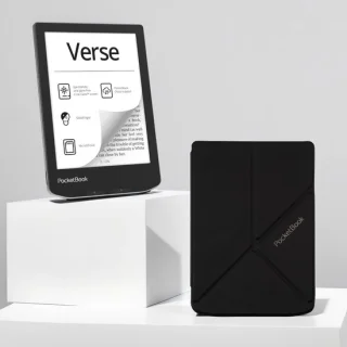 PocketBook Verse Mist Grey + Origami hoes — compacte krachtpatser voor serieuze lezers