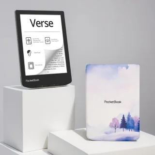 De PocketBook Verse e-reader Mist Grey met Wintertime hoesje in één oogopslag