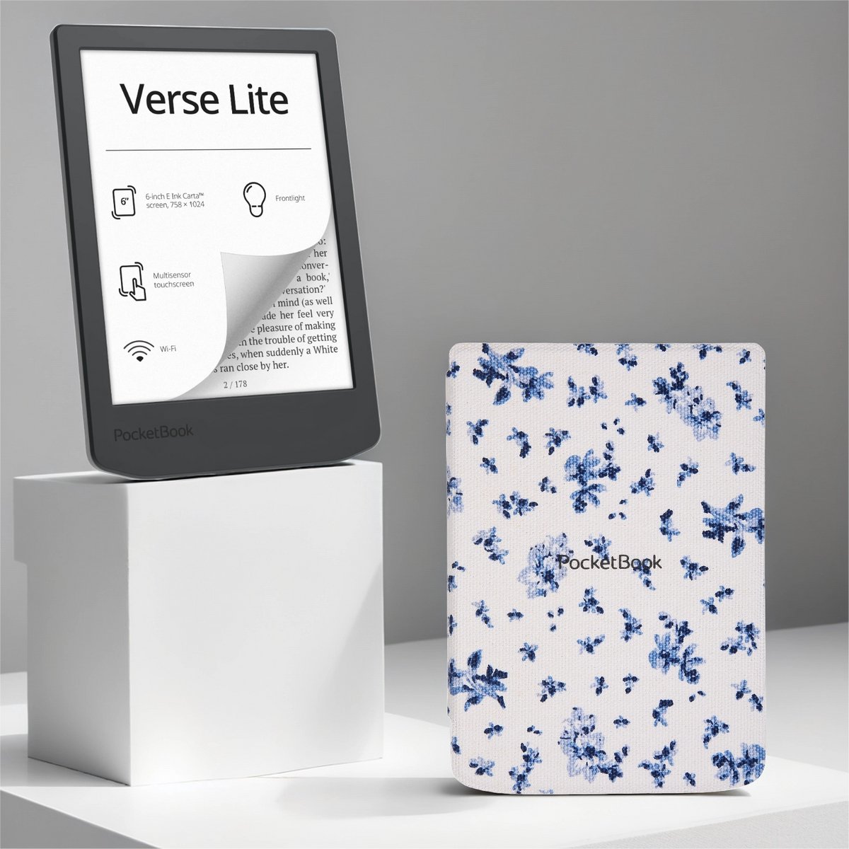 PocketBook Verse Lite + hoesje Bloemen edition