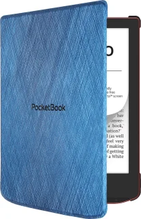 PocketBook Verse Mist Grey met blauw hoesje