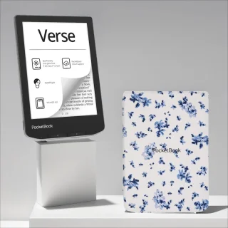 PocketBook Verse Mist Grey met Bloemen hoesje