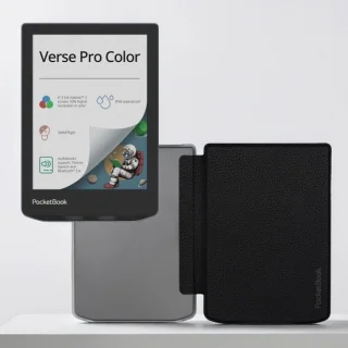 PocketBook Verse Pro Color + Transparant Zwart Hoesje — kleur, comfort en waterdicht