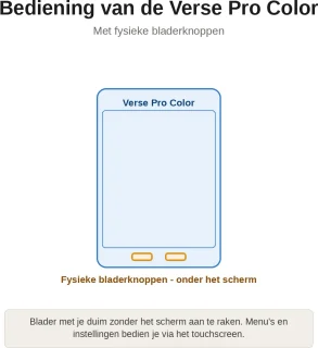 PocketBook Verse Pro Color e-reader Sage Glow met zwart hoesje