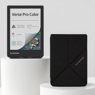 De PocketBook Verse Pro Color e-reader Stormy Sea + Zwart Origami hoesje in één oogopslag