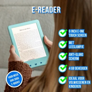 Silvergear eReader 6 inch Blauw 4GB