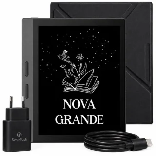 SwayTosh E-Reader Nova Grande – 7 inch 2026 – 32GB + Cloud Opslag – Ereader Met Luxe Hoes – Storytel-Ondersteuning – Schermverlichting en Nachtmodus – E Reader Voor Ebook & Luisterboeken – Met Oplader