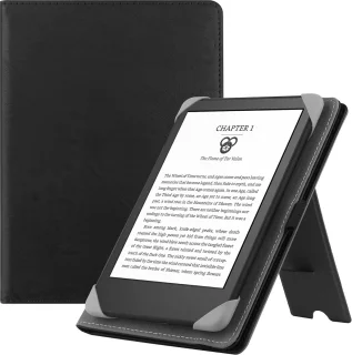 De Universal Folio Lederen Hoesje voor 6" eReader in één oogopslag