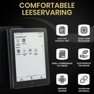Wat vinden we goed aan de Veloura One e reader, 6 inch