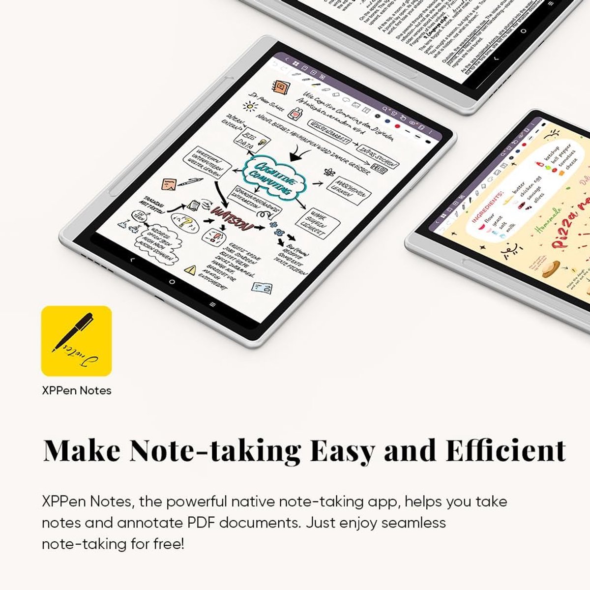 XPPen Magic Note Pad 10,95 Inch 128 GB E-Reader Tablet Android 14
