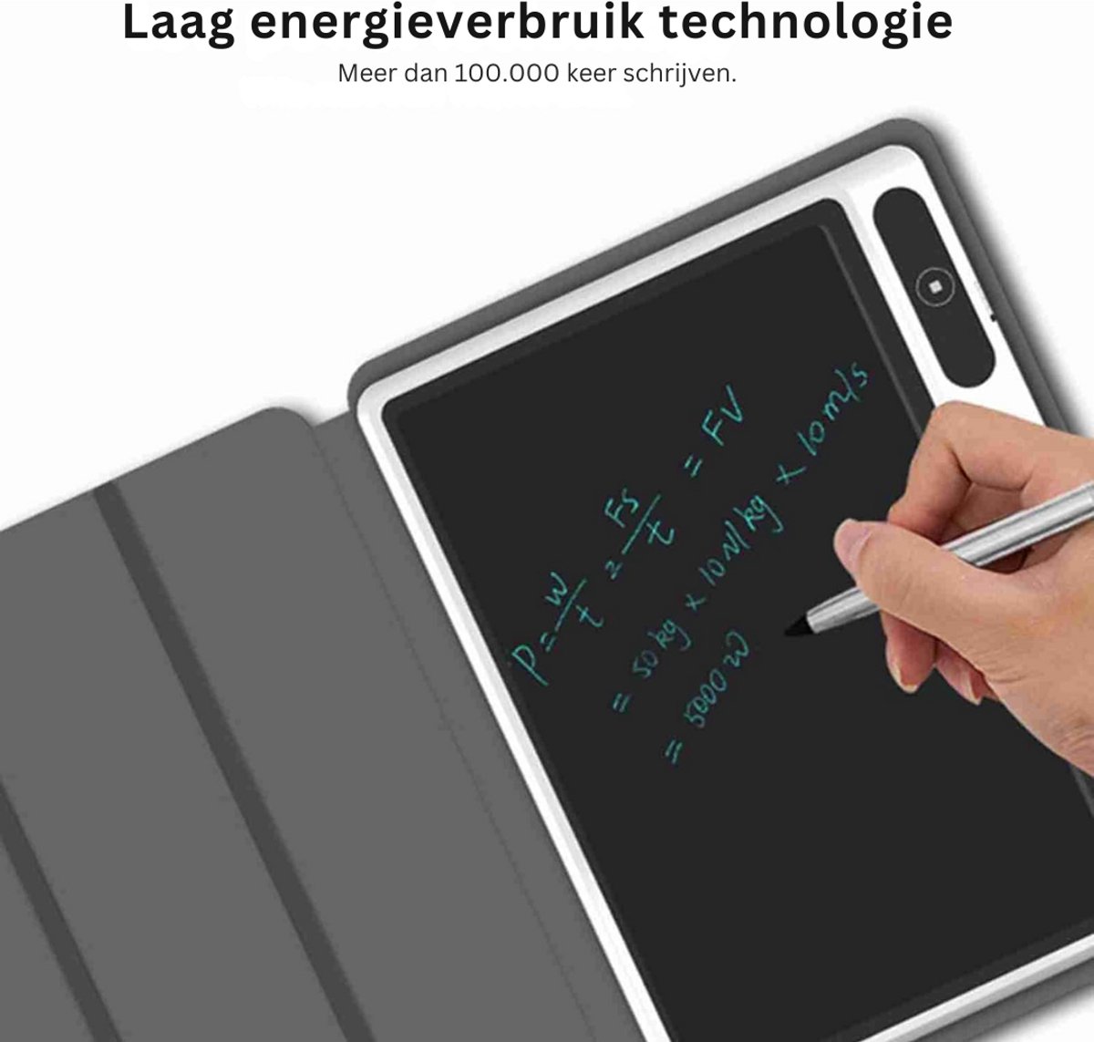 Zavira digitaal notitieblok e-rader zwart lederen hoes